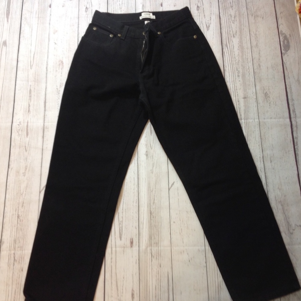 L.L. Bean Black Jeans Original Traditional Fit 6P